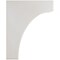Ekena Millwork 5 1/4"W x 8"D x 10"H Clarksville Wood Vintage Decor Bracket, Chalk Dust White BKTWD05X08X10CVWH - alternate 3